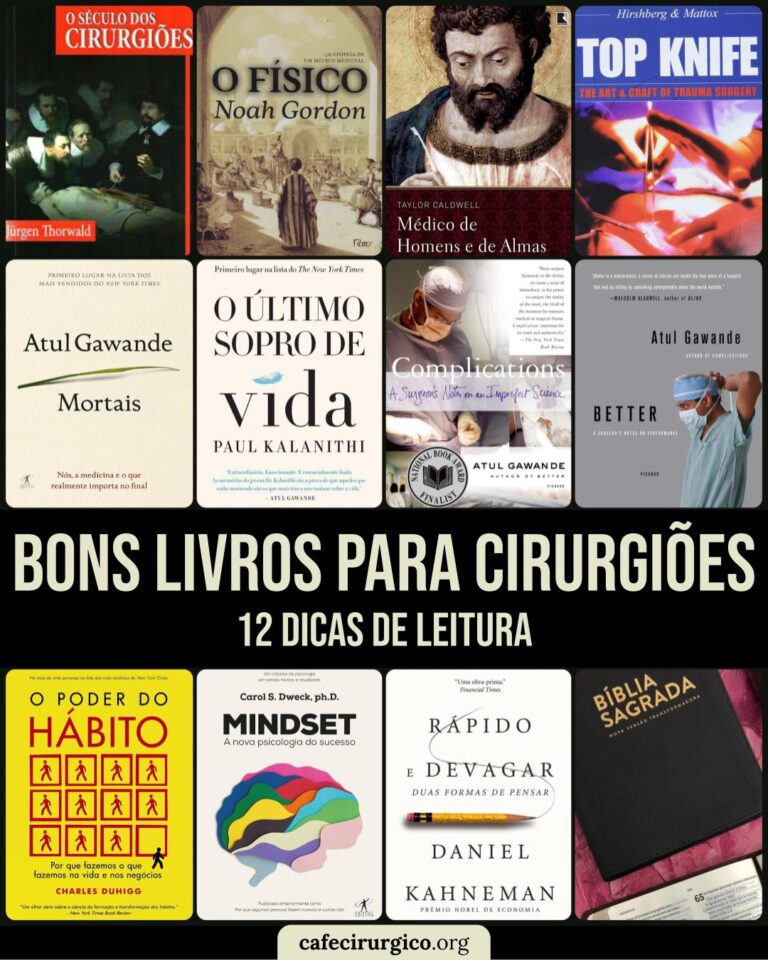 Bons Livros para Cirurgiões - 12 Dicas de Leitura